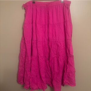Elementz Vibrant Pink Maxi Skirt